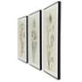 3_30" x 39" Flowers Black and Beige Hand Painted Canvas Wall Art more views