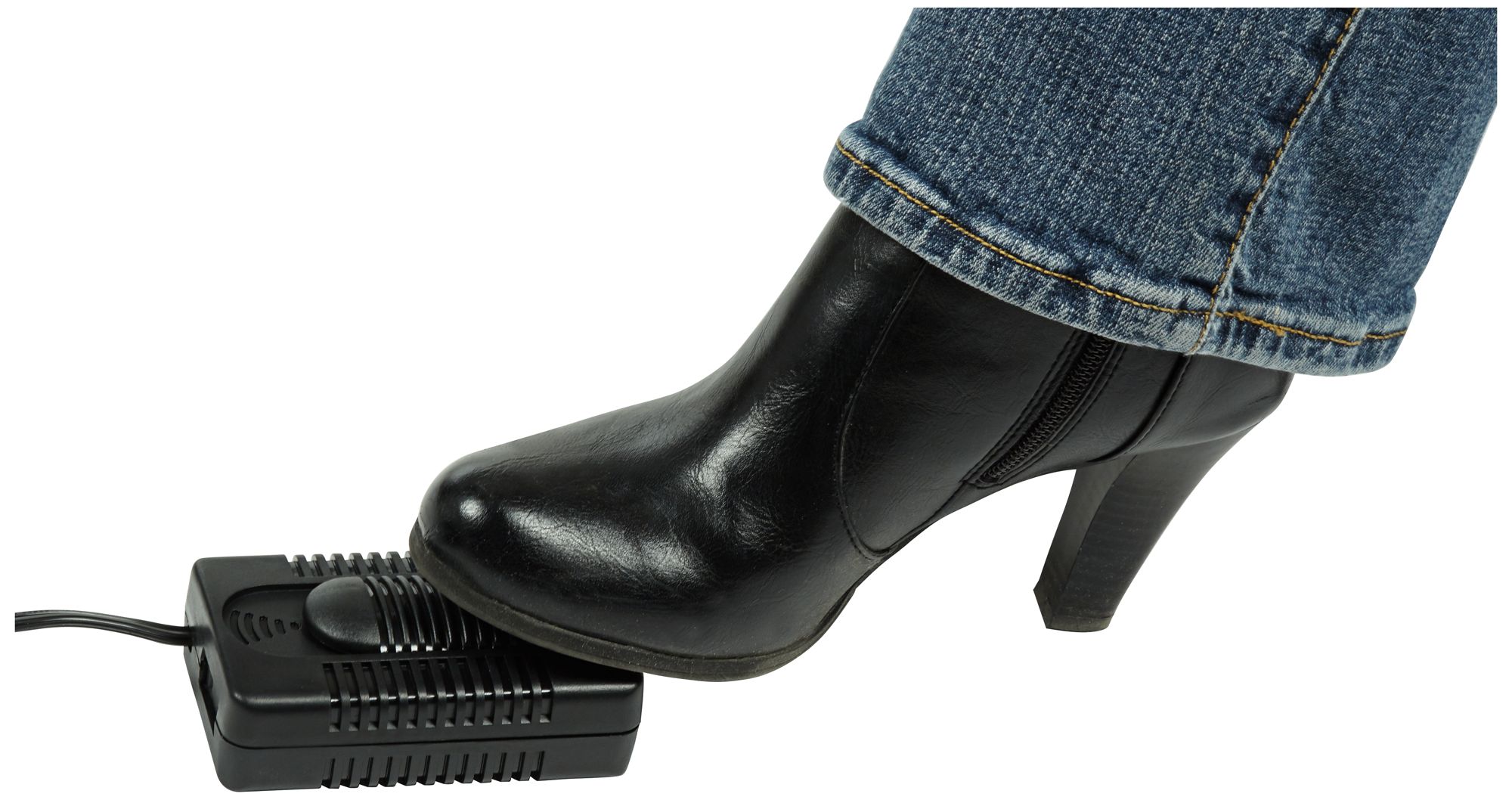 300 Watt Black Finish PlugIn Foot Operated Dimmer Switch 8Y393