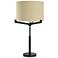 31.5" High Brushed Black Industrial Multi Arm Table Lamp