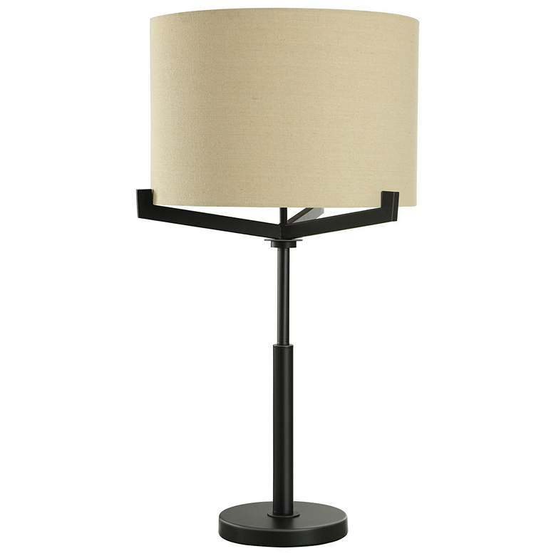 Image 1 31.5 inch High Brushed Black Industrial Multi Arm Table Lamp