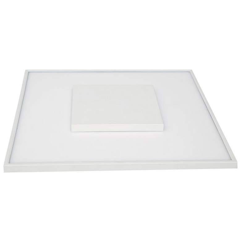 Image 1 31.5 watt; 17" Flush Mount LED Fixture; Square Shape; White Finish