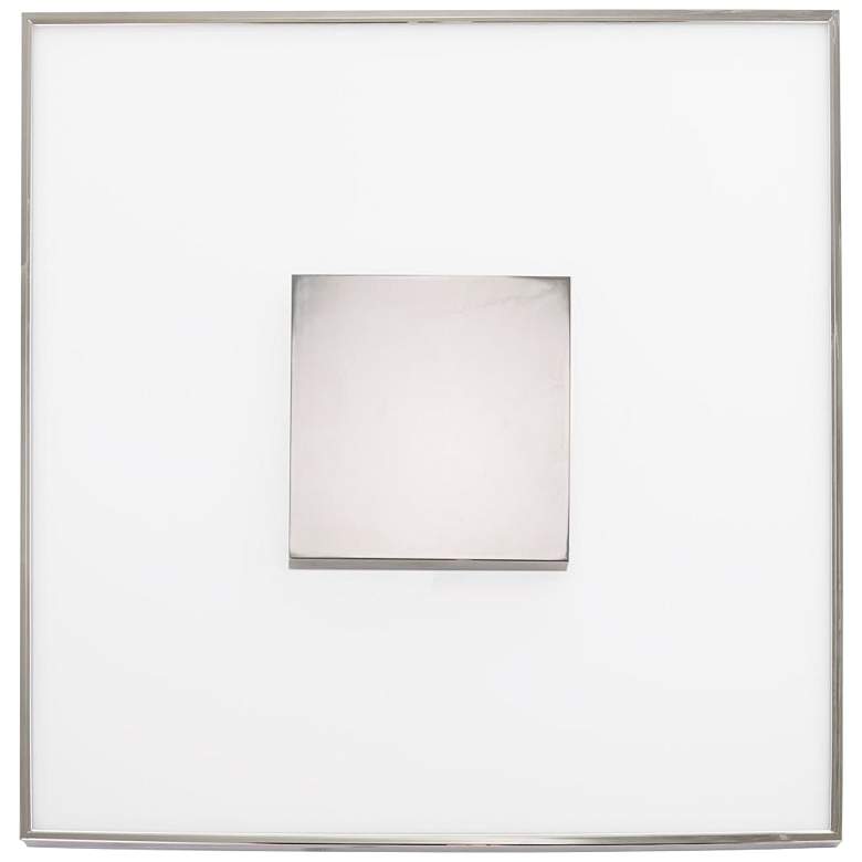 Image 1 31.5 watt; 17" Flush Mount LED; Square Shape; Polished Nickel Finish