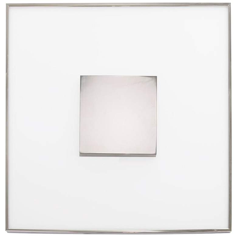 Image 1 31.5 watt; 17 inch Flush Mount LED; Square Shape; Polished Nickel Finish