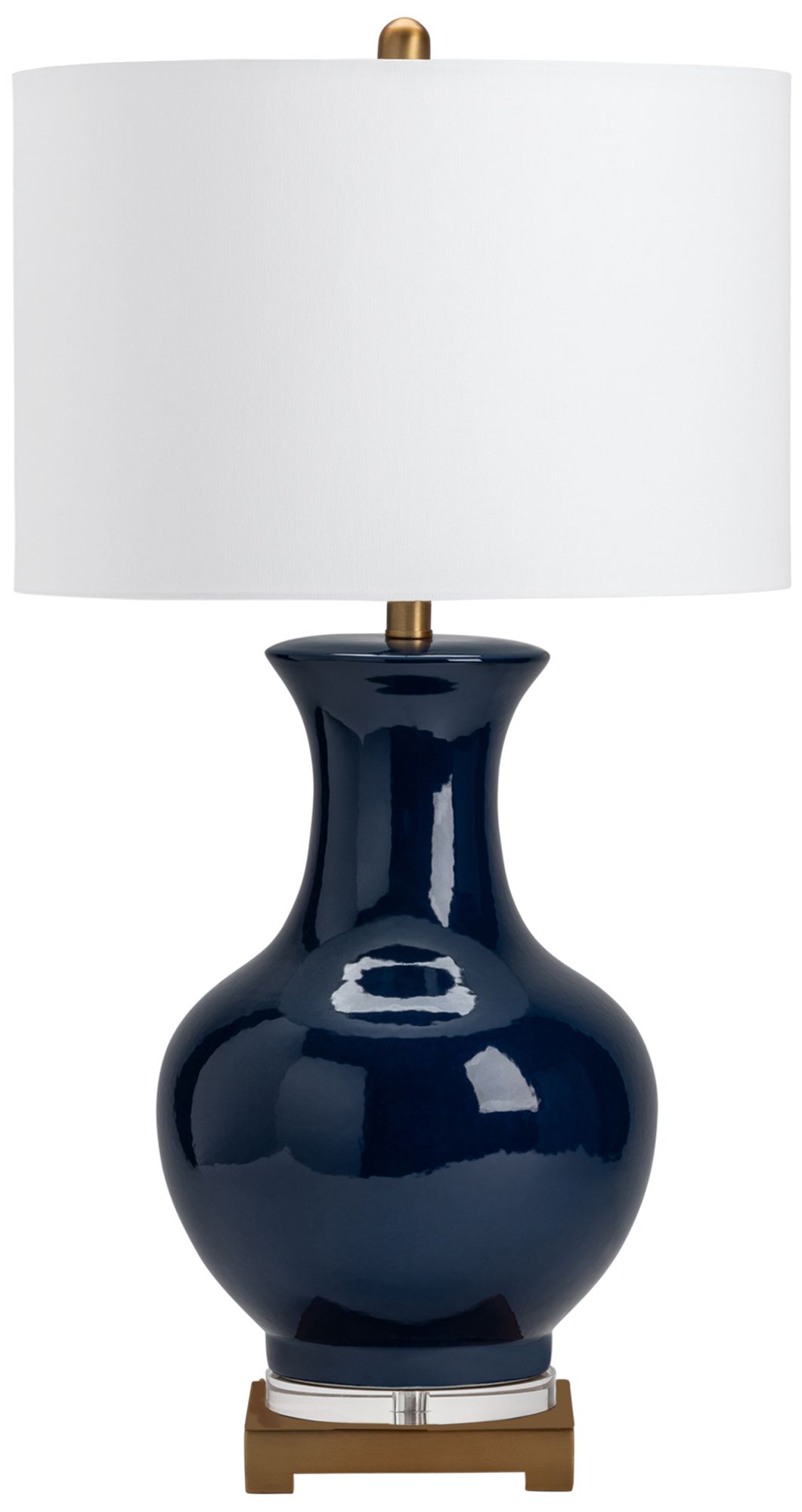 Image 2 31.75"H Ceramic Table Lamp with Linen Sh more views