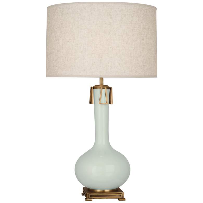 Image 1 31.75"H ATHENA CELADON CERAMIC TL W/LN S