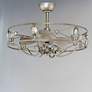 4_31" Maxim Solitaire Silver Crystal LED Fandelier Smart Ceiling Fan more views