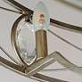 6_31" Maxim Solitaire Silver Crystal LED Fandelier Smart Ceiling Fan more views