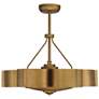 31" Savoy House Stockholm 6-Light Gold Patina Fan D'Lier in scene