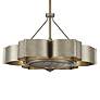 31" Savoy House Stockholm 6-Light Silver Patina Fan D&#39;Lier Ceiling