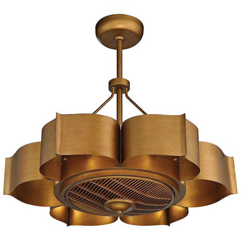 Image 5 31" Savoy House Stockholm Gold Patina 6-Light Fandelier more views