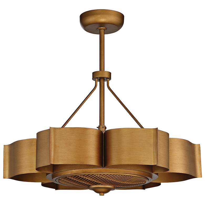 Image 7 31" Savoy House Stockholm Gold Patina 6-Light Fandelier more views