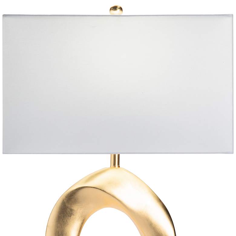 Image 2 31"H RESIN + CRYSTAL TABLE LAMP more views