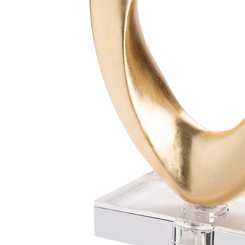 Image 3 31"H RESIN + CRYSTAL TABLE LAMP more views