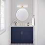 1_Millennium Lighting Trumann 2 Light LED Vanity Fixture Modern Gold in scene
