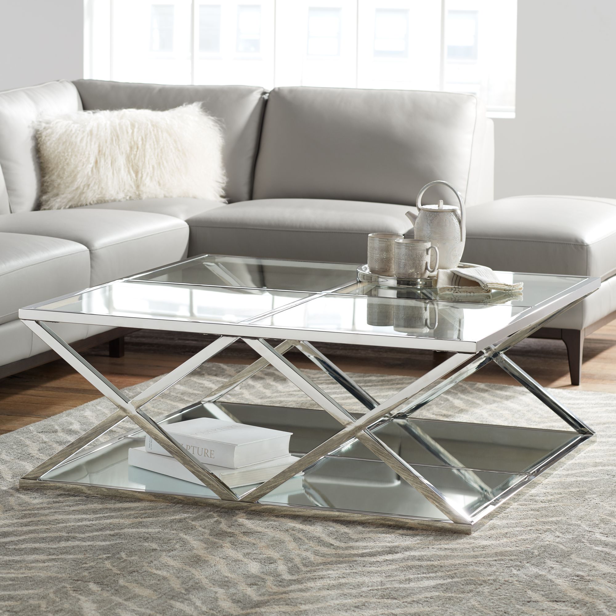silver lamp tables