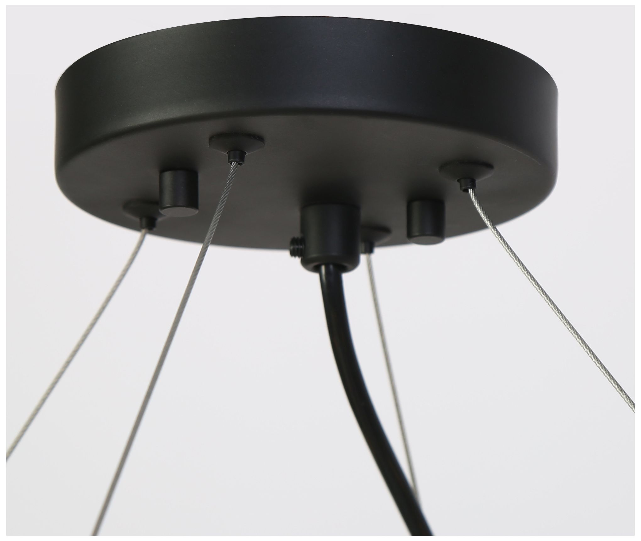 Image 3 32.5"W 8-Light Black Metal Wheel Chandelier more views