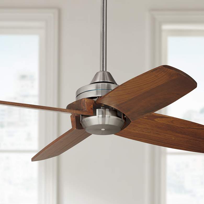 Image 1 32" Casa Vieja Pronto Brushed Nickel Ceiling Fan