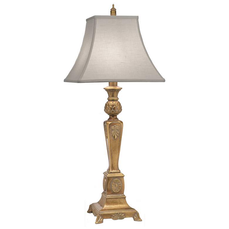 Image 1 32" H Polished Honey Brass Square Artichoke TL