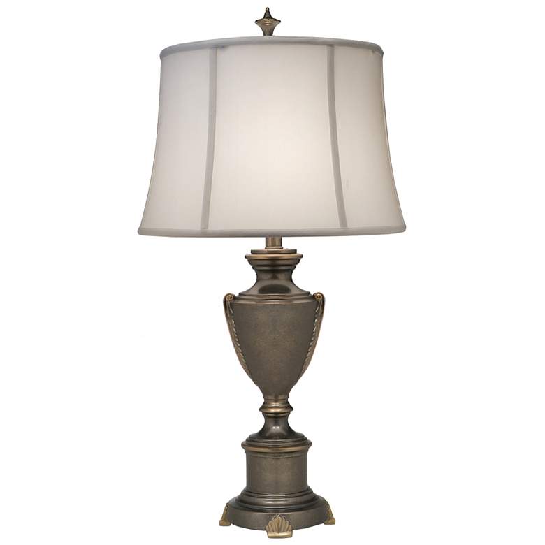 Image 1 32" H Vintage Silver & Gold Classical Urn TL