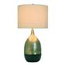 3_32" High Galas Gold and Black Table Lamp With Cream Shade more views