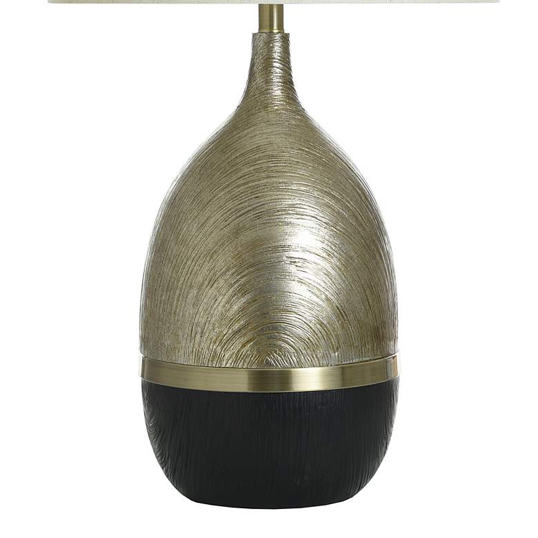 Image 4 32" High Galas Gold and Black Table Lamp With Cream Shade more views