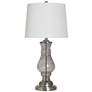 2_32" High Smoked Grey Seeded Glass Table Lamp