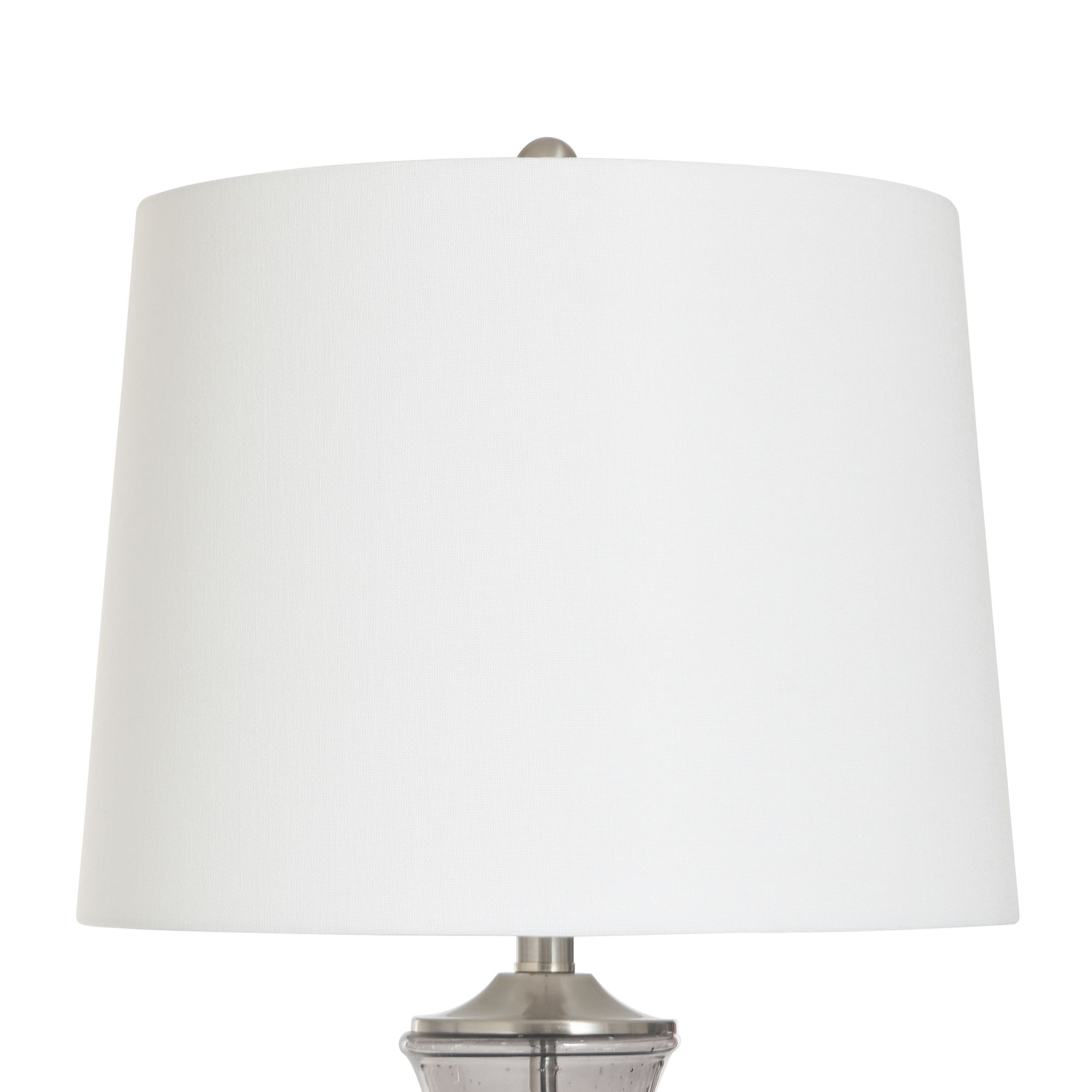 Image 6 32" High Smoked Grey Seeded Glass Table Lamp more views