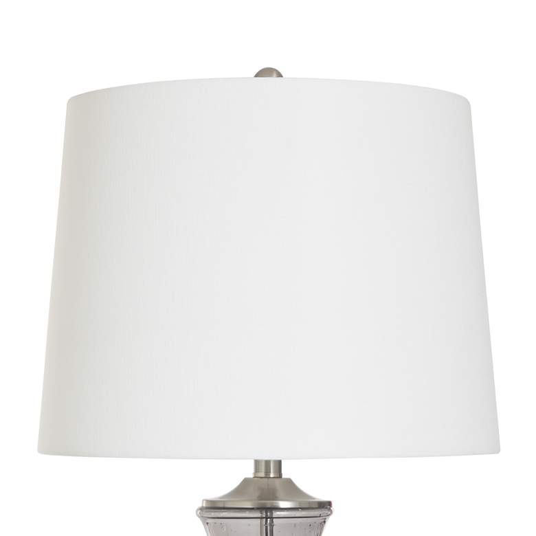 Image 6 32" High Smoked Grey Seeded Glass Table Lamp more views