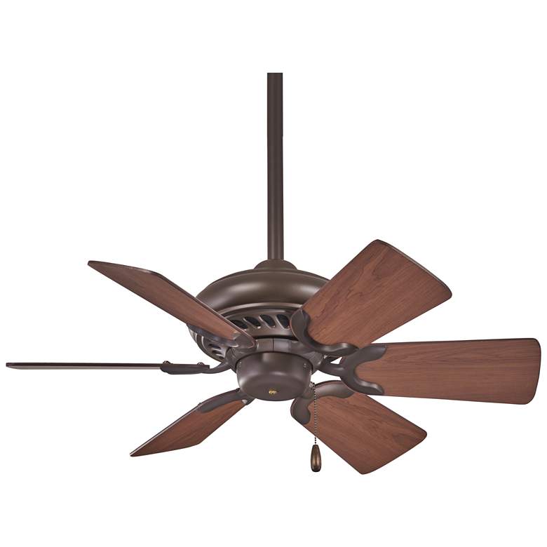 Image 1 32 inch Minka Supra Oil Rubbed Bronze Ceiling Fan with Pull Chain
