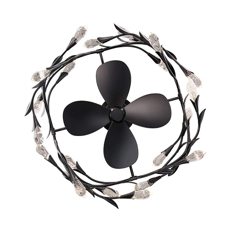 Image 4 32" Schonbek Secret Garden Black LED Smart Fandelier more views