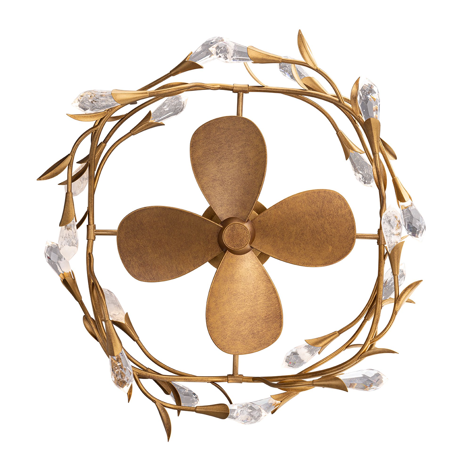 Image 6 32" Schonbek Secret Garden French Gold Smart Fandelier more views