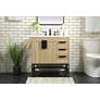 3_32 Inch Single Bathroom Vanity In Mango Wood more views