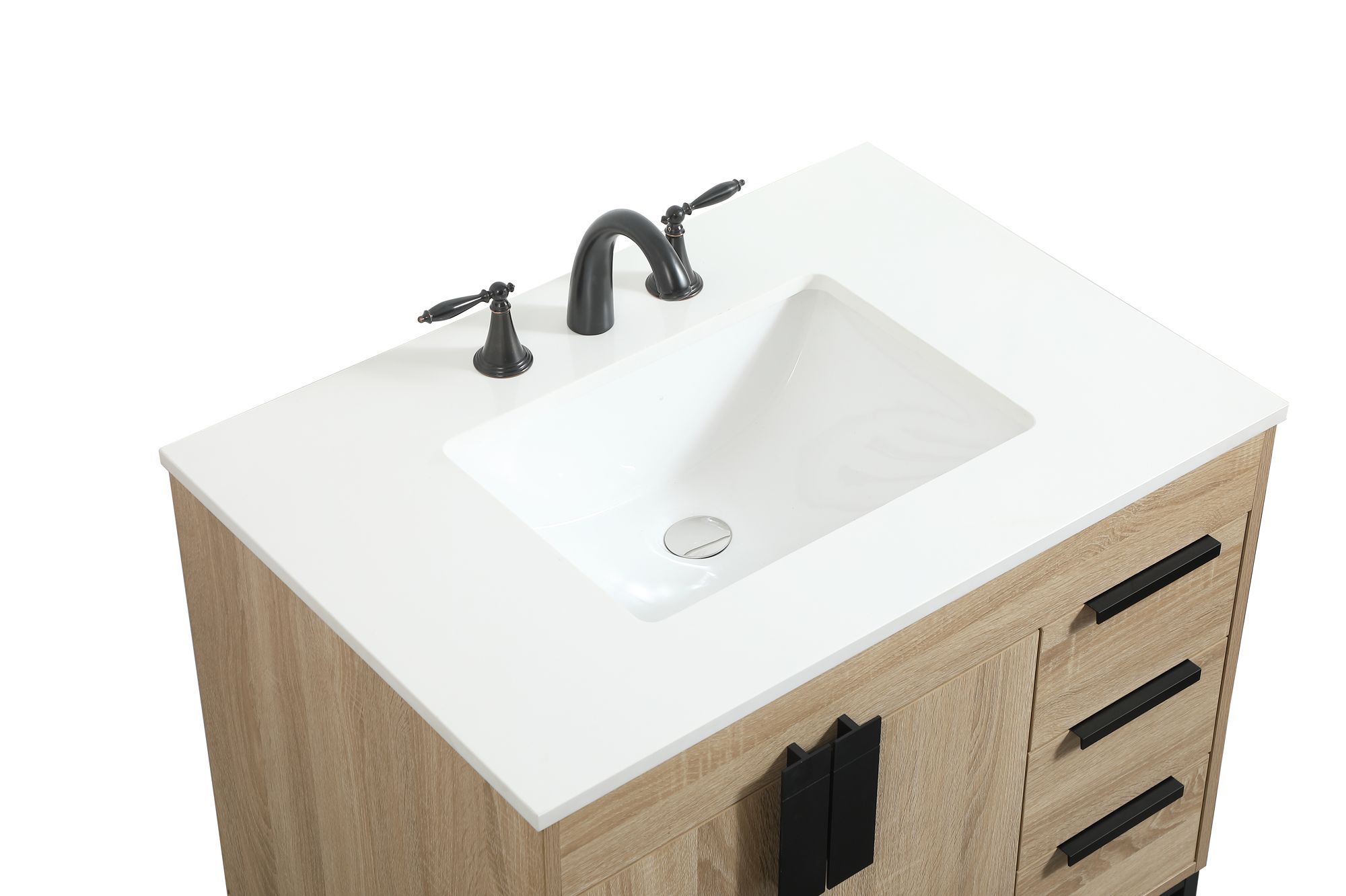 32 Inch Single Bathroom Vanity In Mango Wood