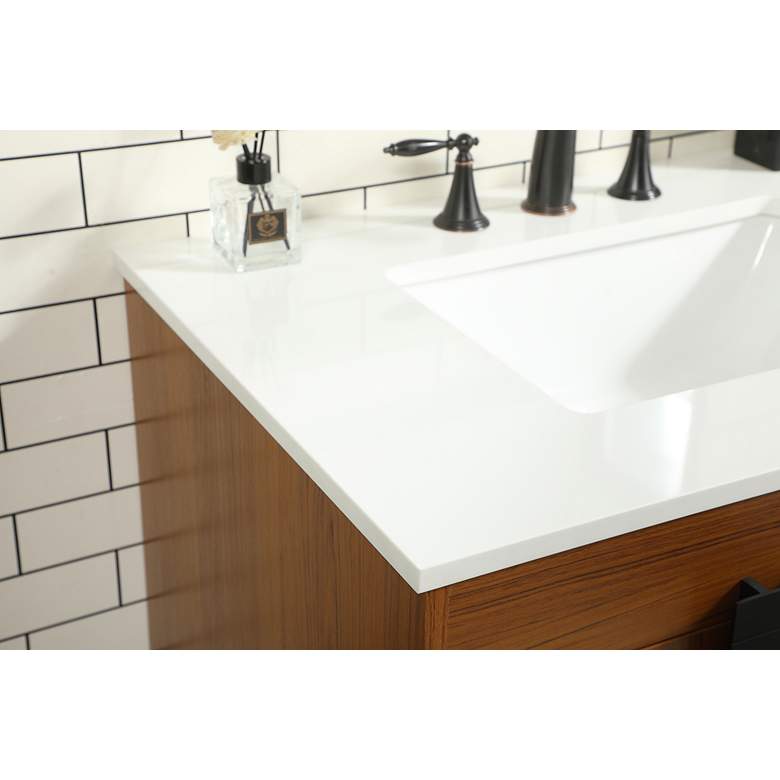 Image 7 32 Inch Single Bathroom Vanity In Teak more views
