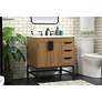 Thumbnail4 of 32 Inch Single Bathroom Vanity In Walnut Brown more views