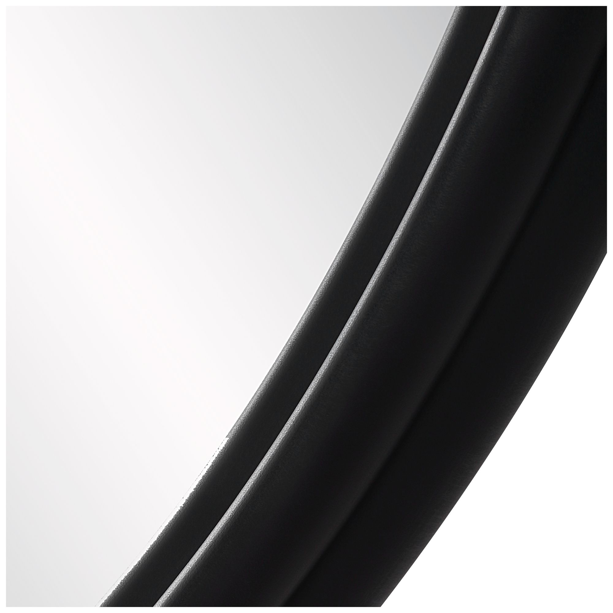 Image 6 32" Round Matte Black Wall Mirror more views