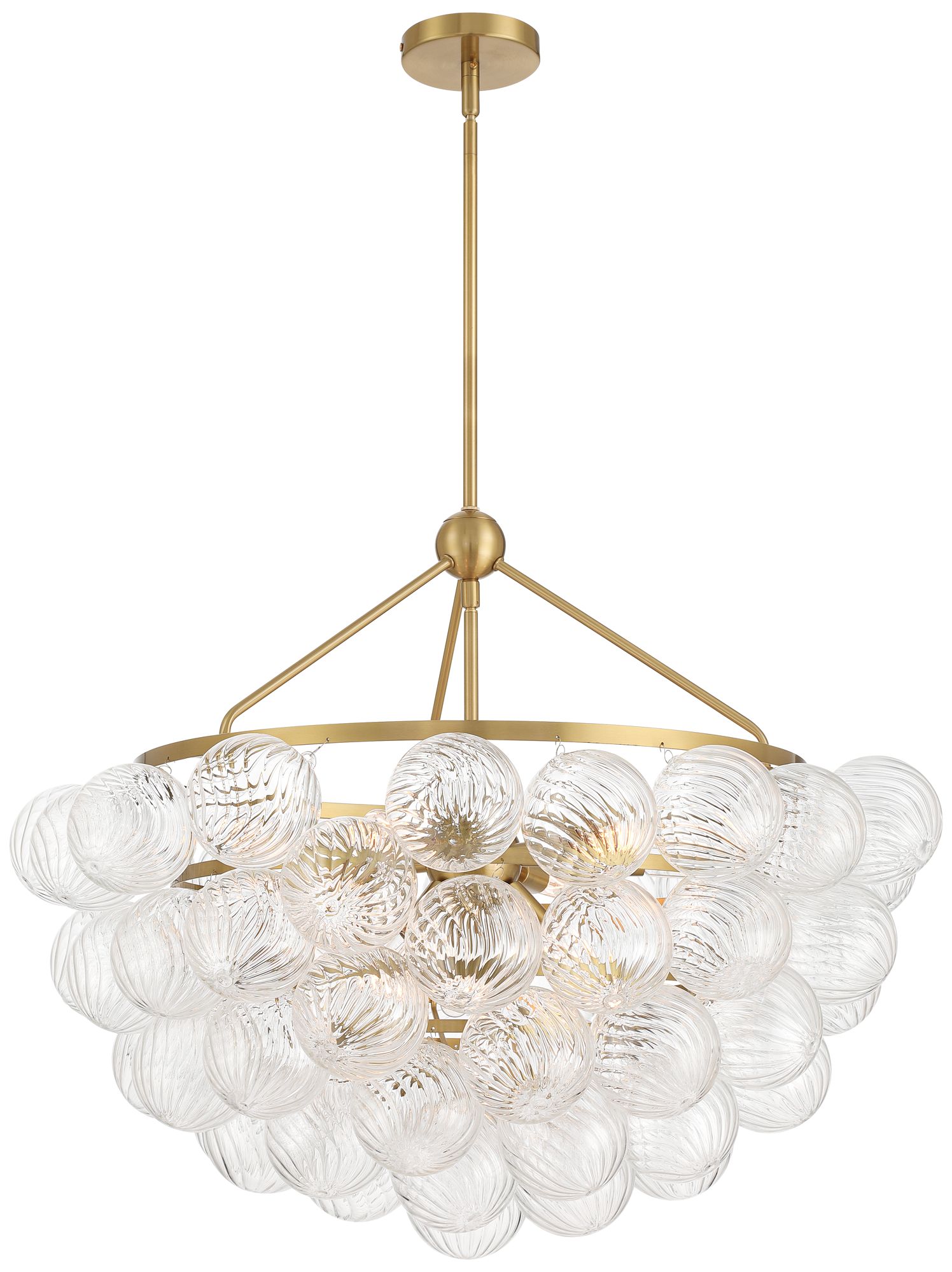 32Wx 18 1/2H 9LT GOLD+CLEAR RIBBED GLS in scene