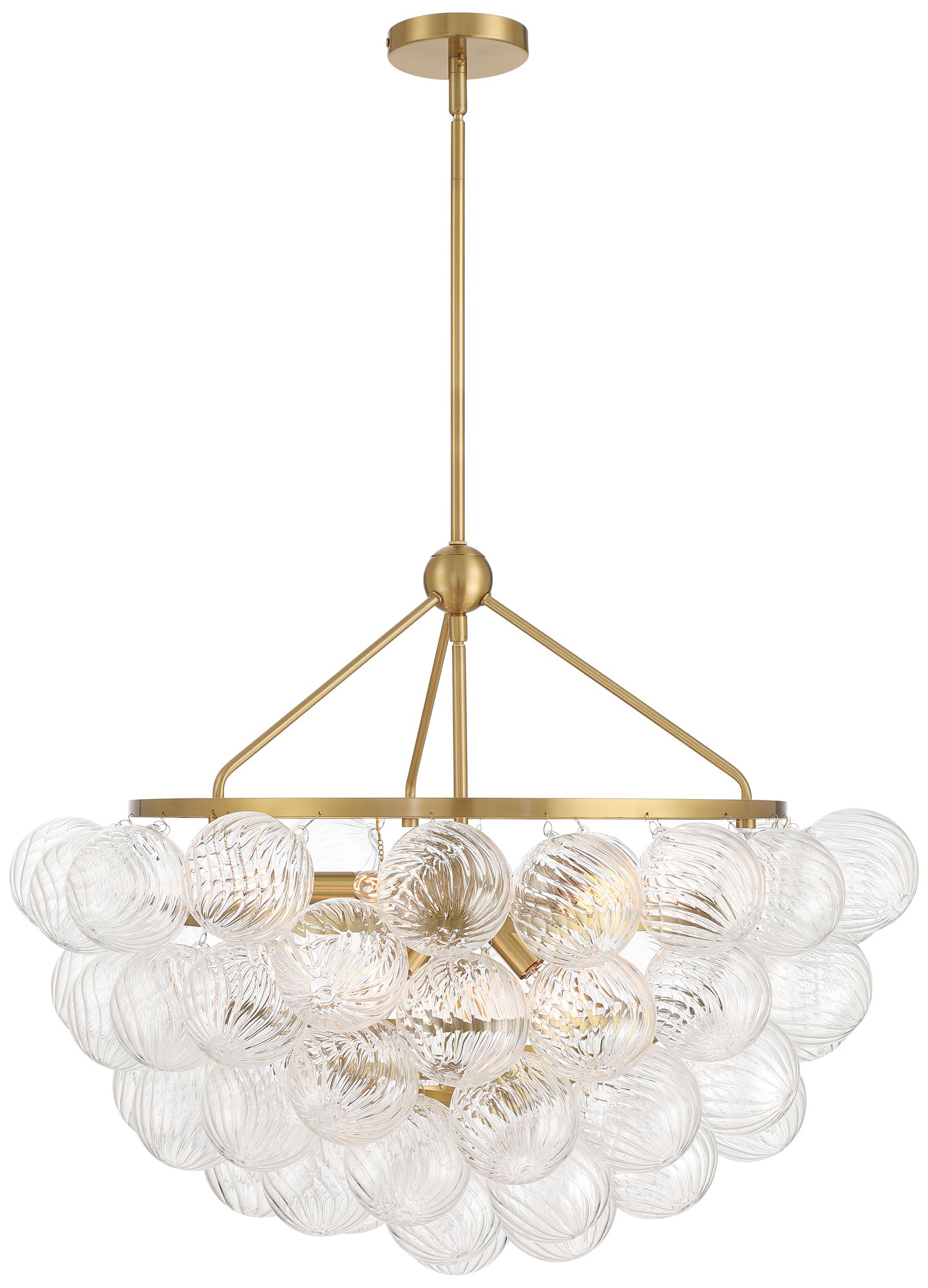 32Wx 18 1/2H 9LT GOLD+CLEAR RIBBED GLS in scene