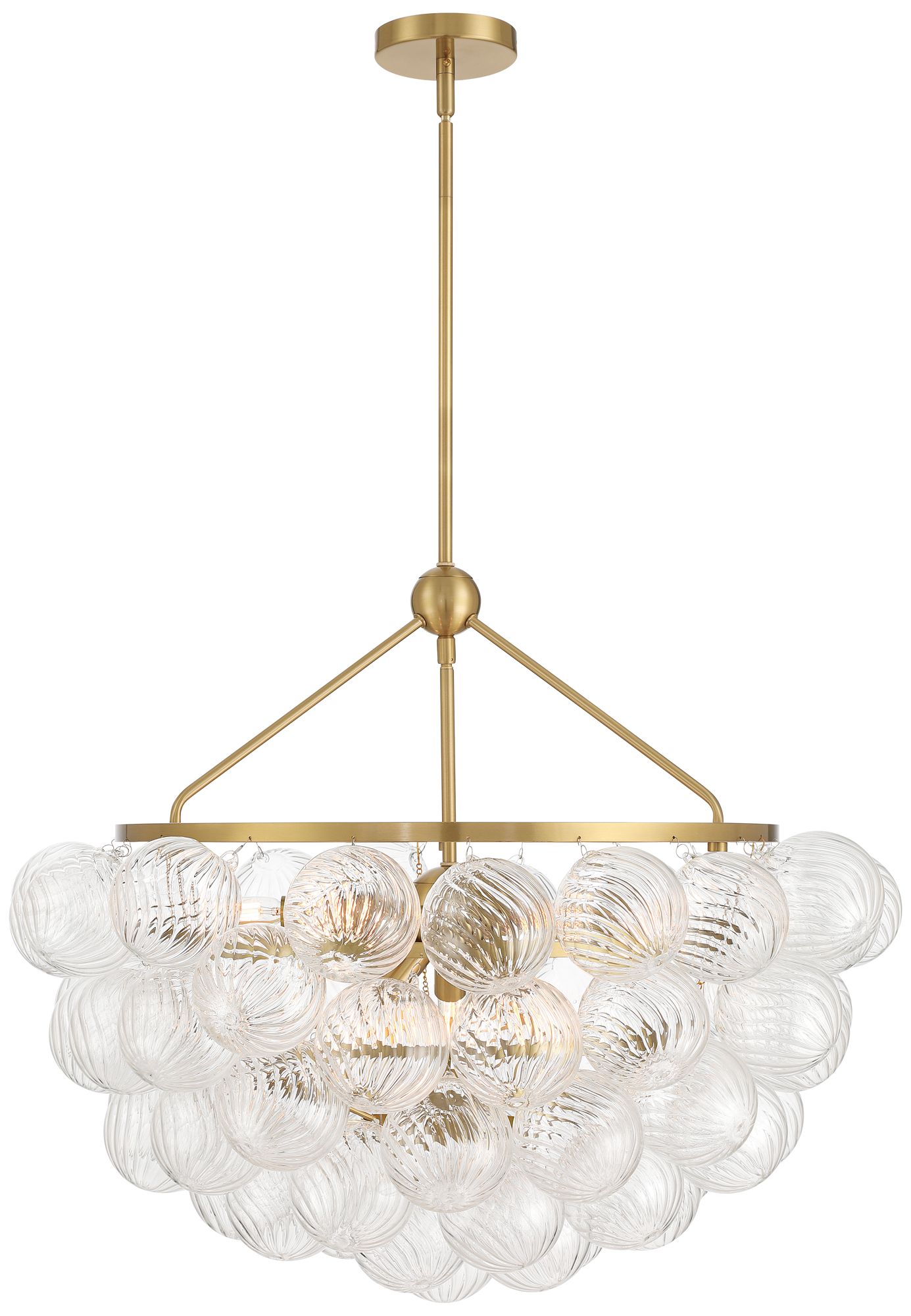 32Wx 18 1/2H 9LT GOLD+CLEAR RIBBED GLS in scene