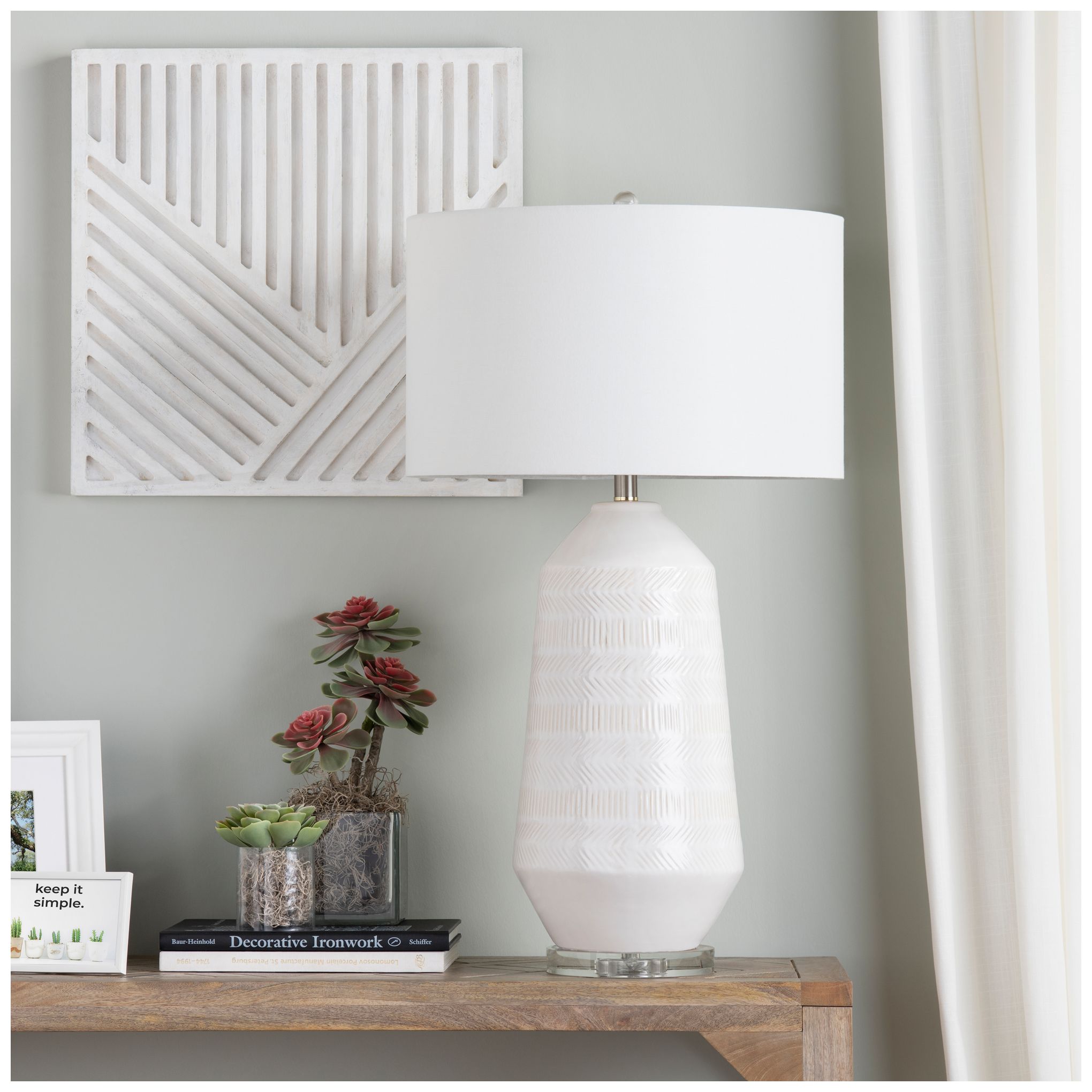 Image 2 33.25"H Sherie Table Lamp with White Shade more views
