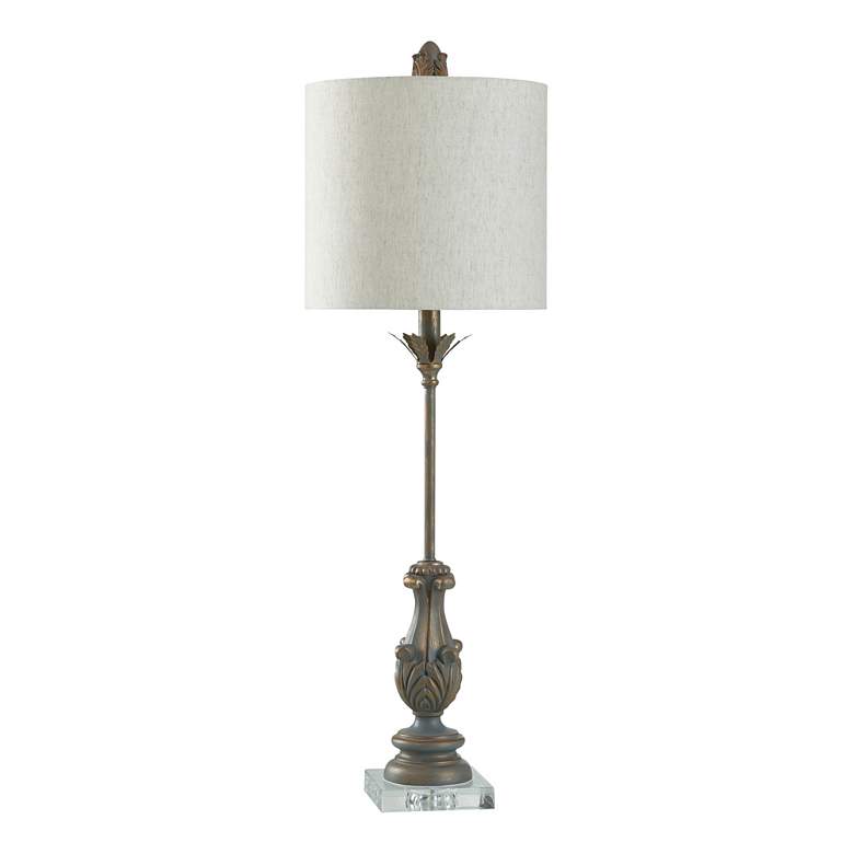 Image 1 33.5" High Blue and Grey Acrylic Traditional Table Lamp