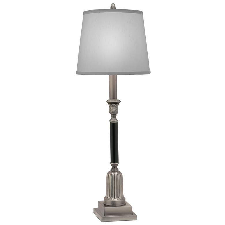 Image 1 33" H Antique Nickel & Matte Black Buffet Lamp