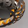 5_33" Maxim Weave Bronze Gold LED Fandelier Smart Ceiling Fan more views