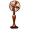 33" Sambuca High Faux Wood Finish Tabletop Fan