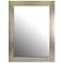 33"H x 24"W Rectangular Champagne Silver Frame Wall Mirror