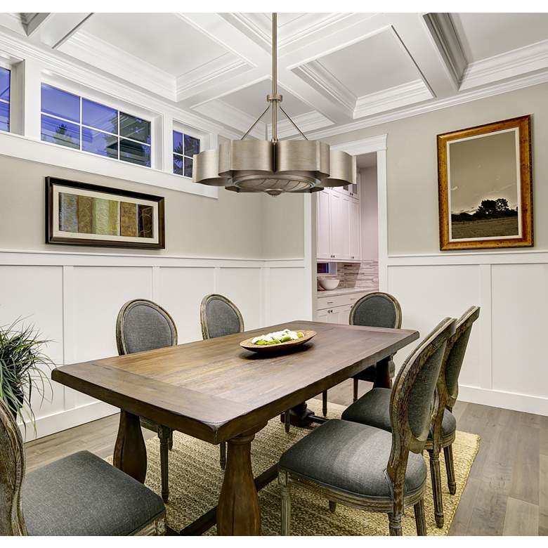 Image 1 31" Savoy House Stockholm Silver Patina LED Ceiling Fan in scene