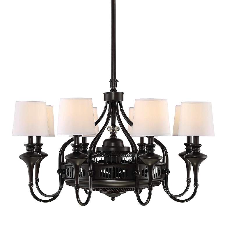 Image 3 34 3/4" Savoy House Brisa English Bronze LED Fan D'Lier