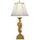 34" H French Gold Swan TL