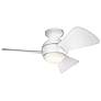 Thumbnail2 of 34" Kichler Sola Matte White LED Hugger Ceiling Fan