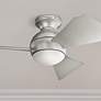1_34" Kichler Sola Satin Nickel Wet Rated LED Hugger Ceiling Fan